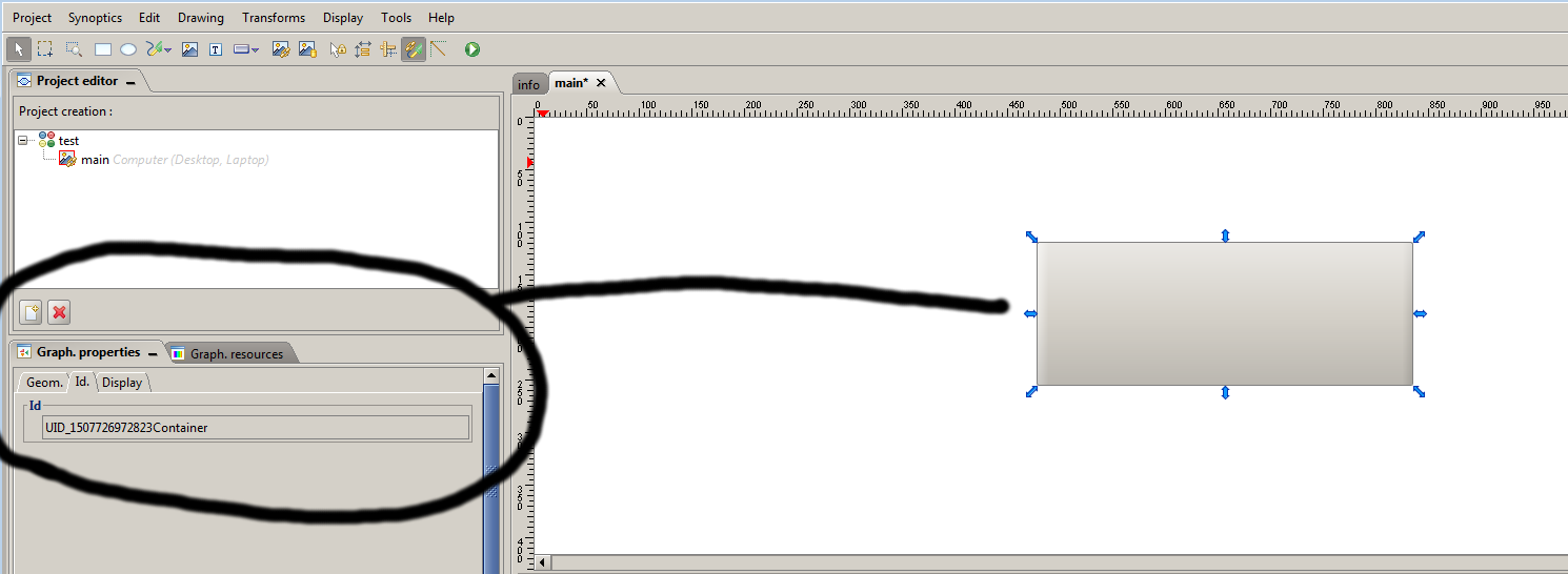 Jog button with viewON Ewon Flexy hms.how